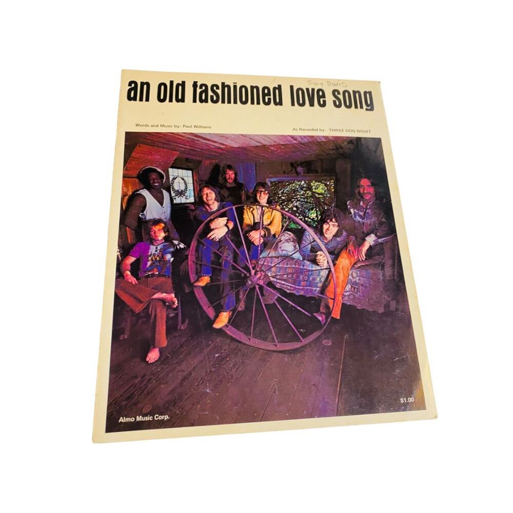 1970 An Old Fashioned Love Song Three Dog Night Sheet Music Almo Music Corp